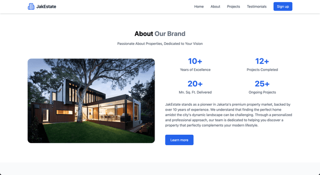 screenshot of "JakEstate