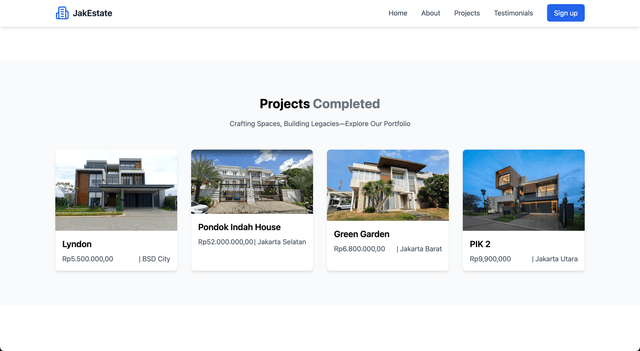 screenshot of "JakEstate